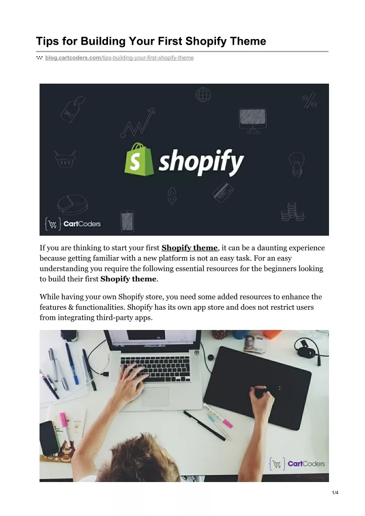 tips for building your first shopify theme