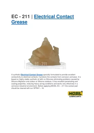 ec 211 electrical contact grease