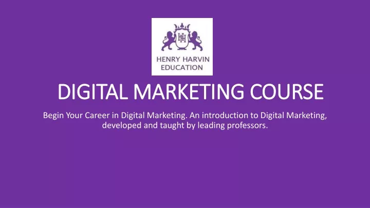 digital marketing course