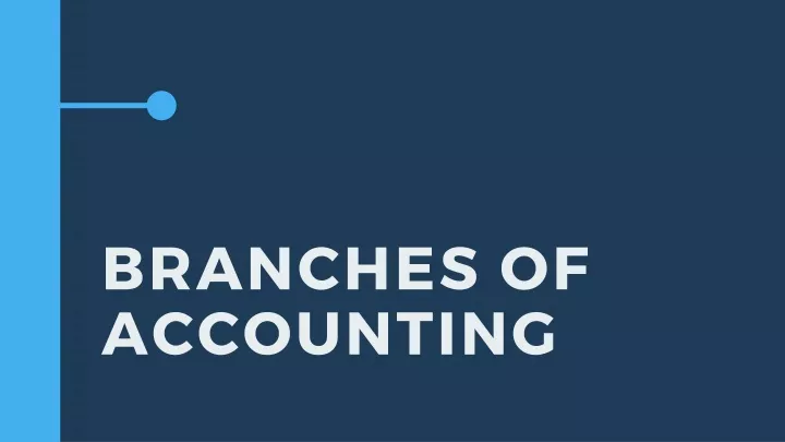 branches of accounting