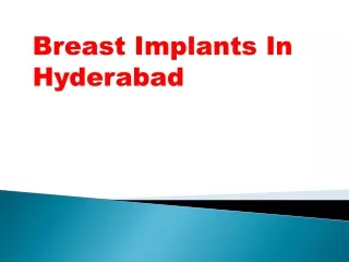 Breast Implants Surgery in Hyderabad