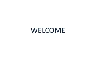 welcome