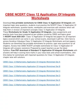 cbse ncert class 12 application of integrals