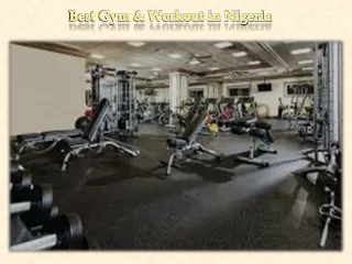 Best Gym & Workout in Nigeria