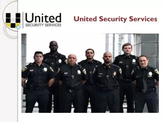 Outstanding private security patrol services offered by United Security Services!
