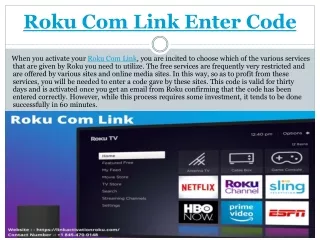 Roku Com Link Enter Code