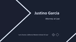 Justino Garcia - Goal-oriented and Detail-focused Professional