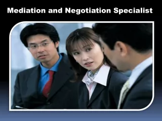mediation and negotiation specialist