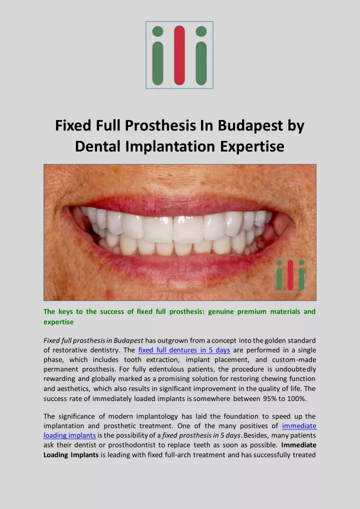 fixed full prosthesis in budapest by dental