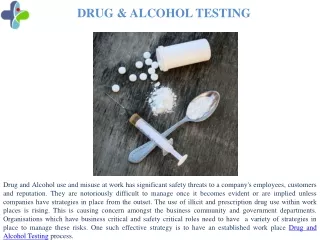 PPT - Drug Alcohol Testing In The Workplace. PowerPoint Presentation ...