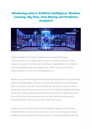 wondering what is artificial intelligence machine