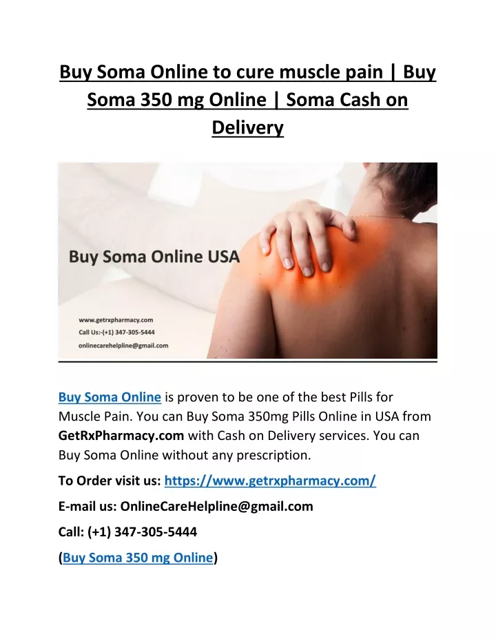 buy soma online to cure muscle pain buy soma