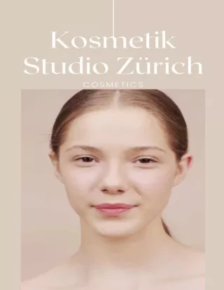 Kosmetik Studio Zürich