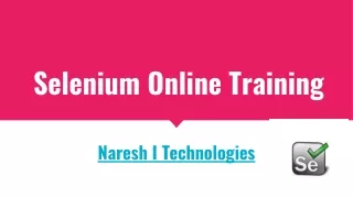 selenium online training