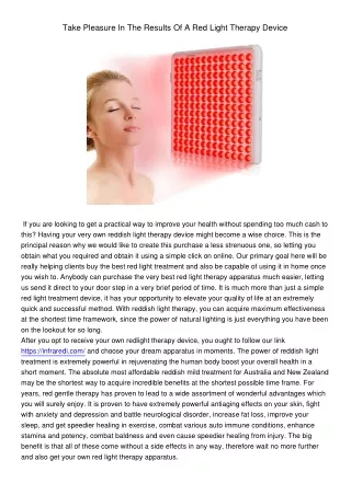 take pleasure in the results of a red light