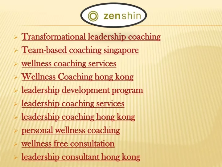 transformational leadership coaching team based