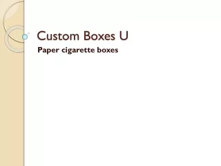 custom boxes u