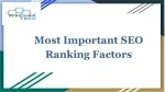Most Important SEO Ranking Factors - slide 1