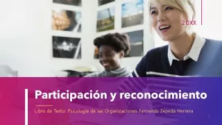 participaci n y reconocimiento
