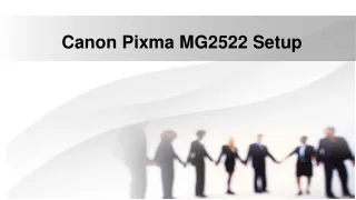 Canon Pixma MG2522 Setup Support