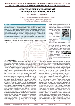 international journal of trend in scientific