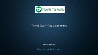 Hotels for events