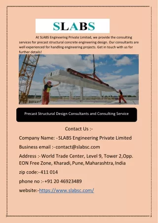 at slabs engineering private limited we provide