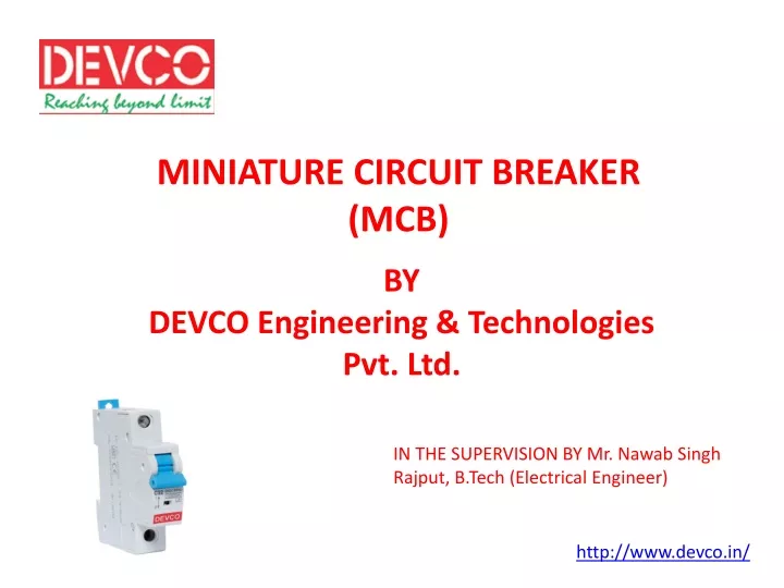 miniature circuit breaker mcb