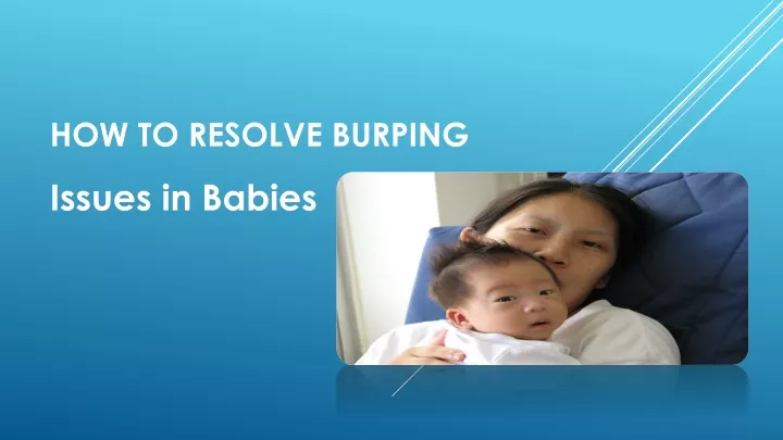 how to resolve burping