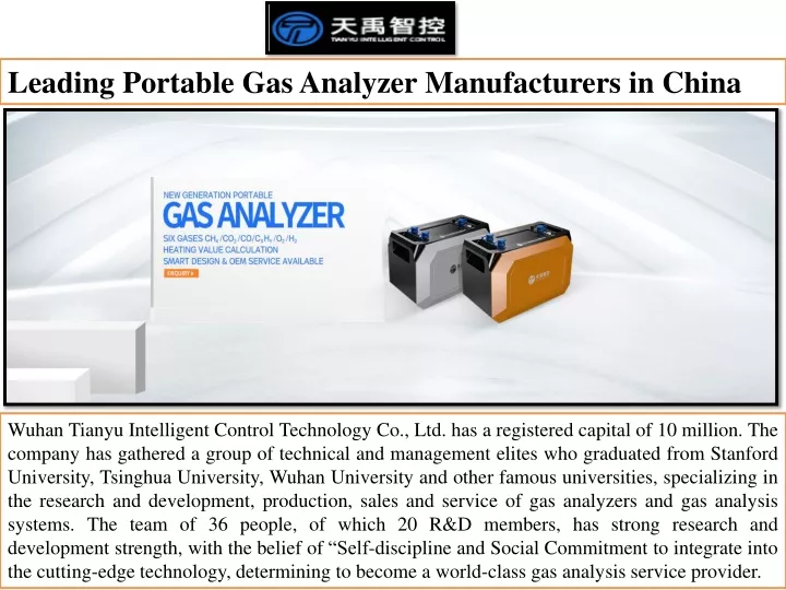 leading portable gas analyzer manufacturers