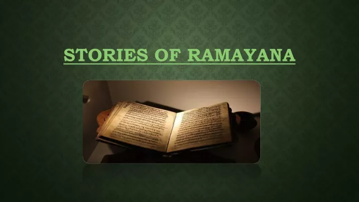 stories of ramayana