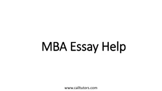 mba essay help