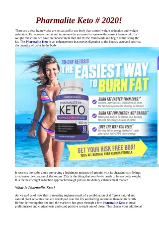 Pharmalite Keto Where to buy,Read Price, Reviews & Scam!