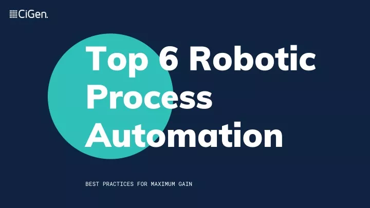 top 6 robotic process automation