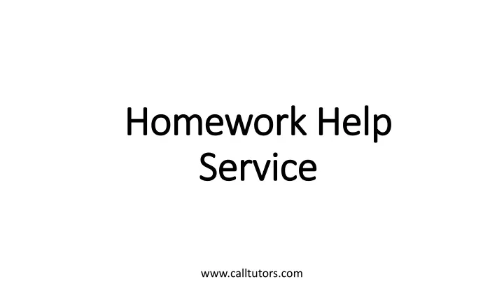 homework help service