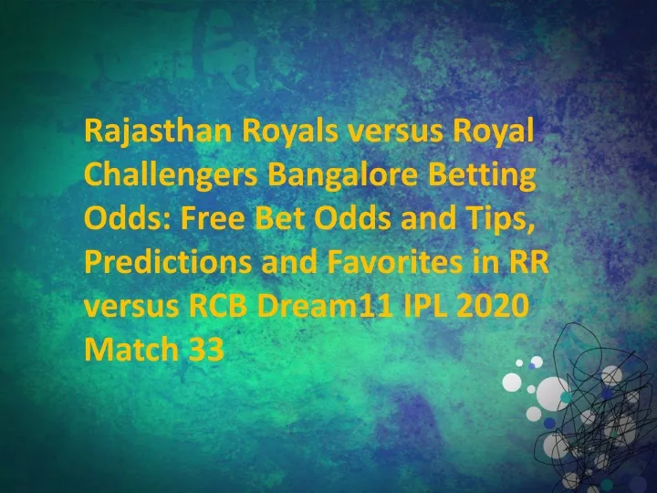 rajasthan royals versus royal challengers