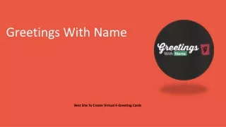 Greetings With Name