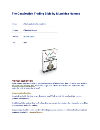 the candlestick trading bible by munehisa homma