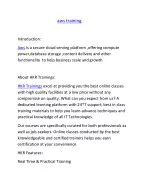 aws training - slide 1