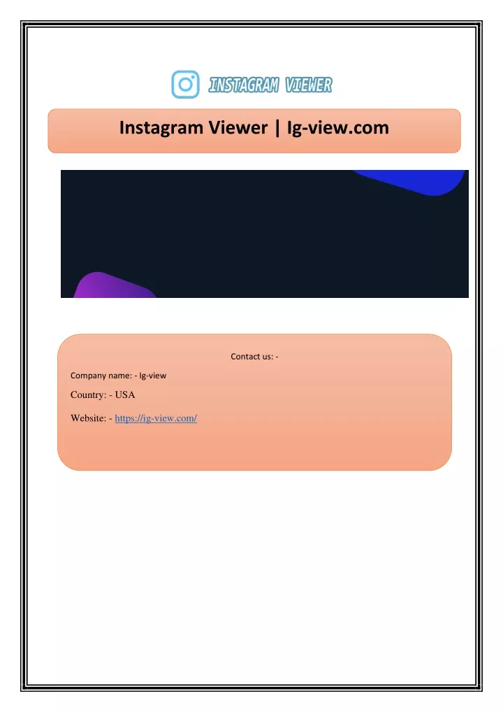 instagram viewer ig view com