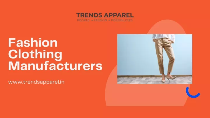 fashion clothing manufacturers