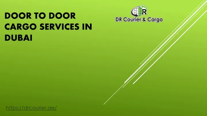 door to door cargo services in dubai