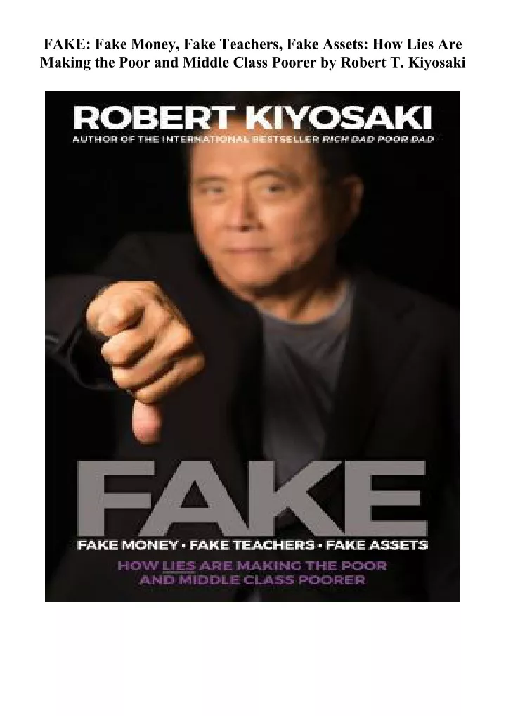fake fake money fake teachers fake assets