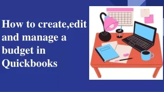 How to create, edit and manage a budget in Quickbooks