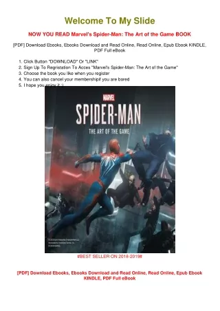 [PDF DOWNLOAD] Marvel's Spider-Man: The Art of the Game Paul    Davies