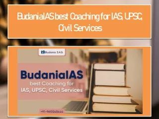 BudaniaIAS best Coaching for IAS, UPSC, Civil Services