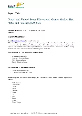 report title