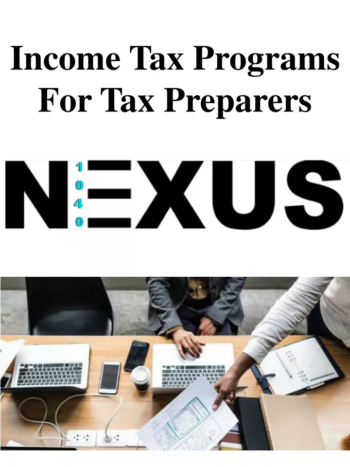 income tax programs for tax preparers