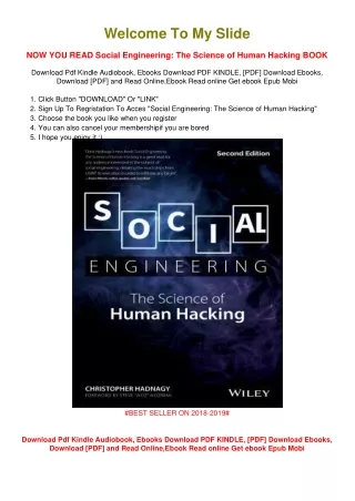 [PDF DOWNLOAD] Social Engineering: The Science of Human Hacking Christopher