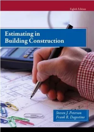 <<PDF>> Estimating in Building Construction BY-Frank R. Dagostino